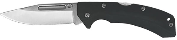 AccuSharp 711C Lockback  3" Folding Clip Point Plain Stainless Steel Blade/Black FRN Handle Includes Allen Wrench — view 1