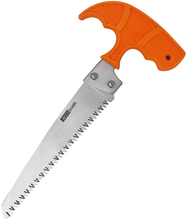 AccuSharp 730C Bone Saw  Fixed Saw 6" Stainless Steel Blade/ Blaze Orange T-Shaped Handle — view 1