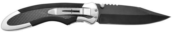 Camillus 19079 Chameleon  3.50" Folding Drop Point Plain Black Carbonitride Titanium AUS-8A SS Blade, Carbon Fiber/Aluminum Handle — view 1