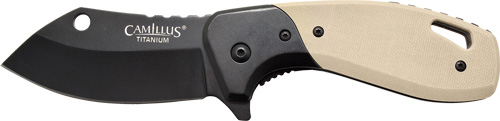 CAMILLUS CHONK DROP POINT - 2.75" SS BLADE G10 HANDLE TAN — view 1
