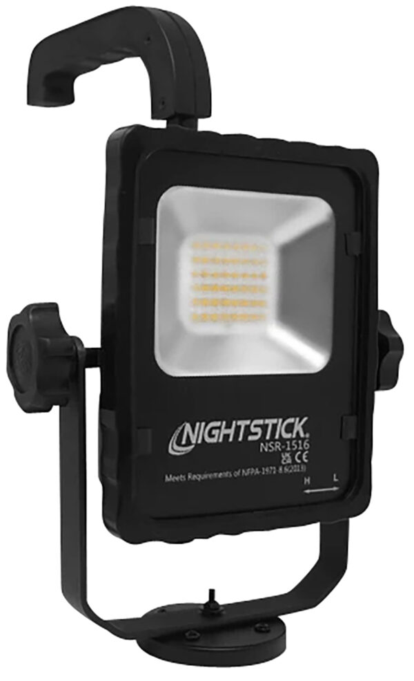 Nightstick NSR1516 Rechargeable LED Scene Light with Magnetic Base  Black — view 1