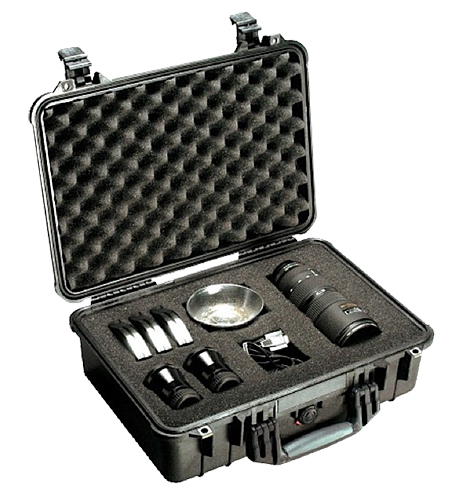 Pelican 1500000110 Protector Case Black Polypropylene Holds Handgun — view 1