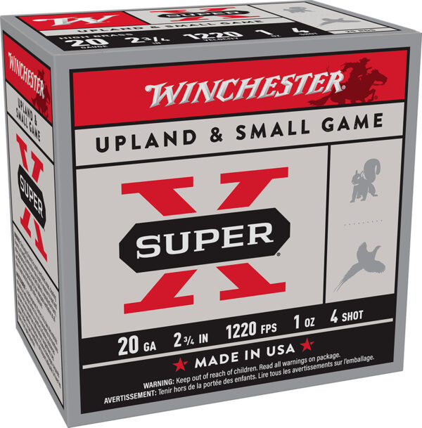 Winchester Ammo X204 Super X Heavy Game Load High Brass 20Gauge 2.75" 1oz 4Shot 25 Per Box/10 Case — view 1