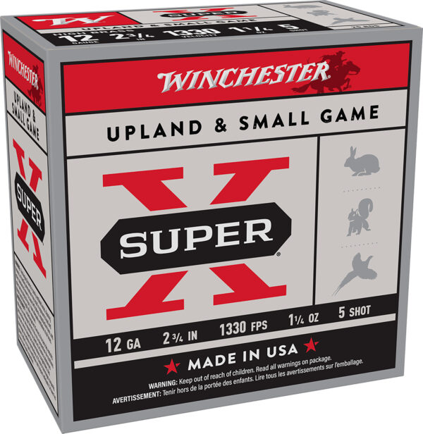 Winchester Ammo X125 Super X Game Load High Brass 12Gauge 2.75" 1 1/4oz 5Shot 25 Per Box/10 Case — view 1