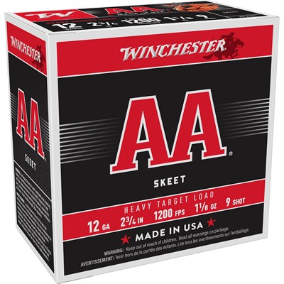 AA 12 GAUGE 2-3/4'' 1-1/8OZ #9 SHOT 25/BOX — view 1