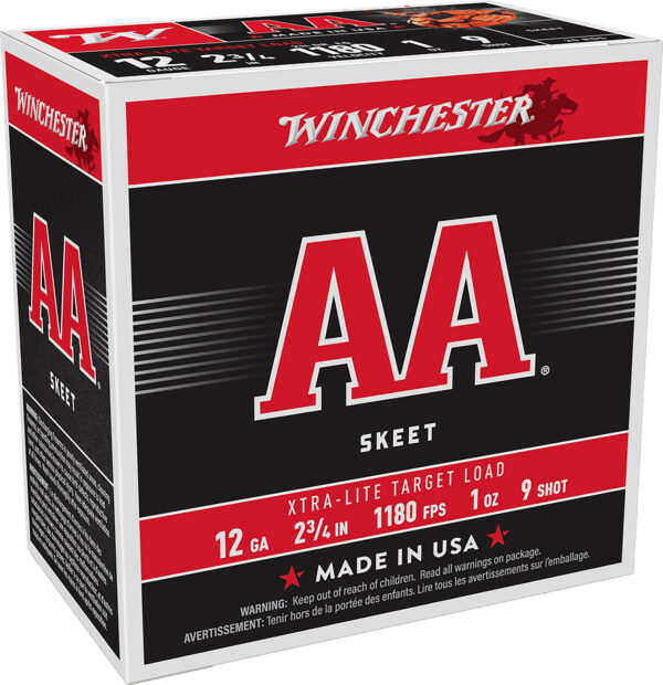 Winchester Ammo AAL129 AA Xtra-Lite 12Gauge 2.75" 1oz 9Shot 25 Per Box/10 Case — view 1
