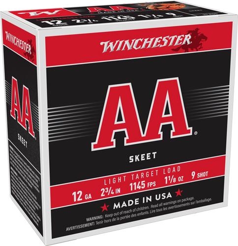 WINCHESTER AA 12GA 2.75" - 1-1/8OZ #9 1145FPS 250RD CASE — view 1
