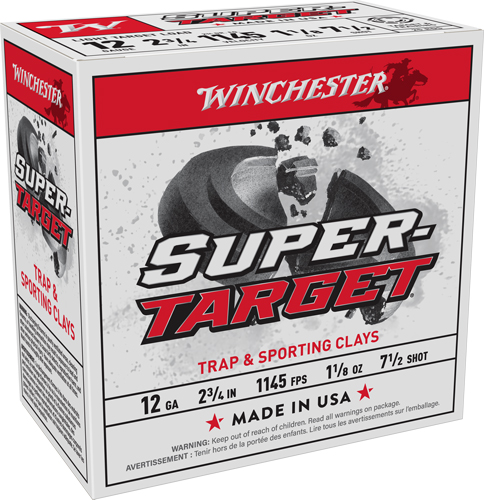 WINCHESTER TARGET 12GA 2.75" - 1-1/8OZ #7.5 1145FPS 250R CASE — view 1