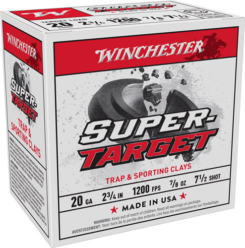 WINCHESTER TARGET 20GA 2.75" - 7/8OZ #7.5 250RD CASE — view 1