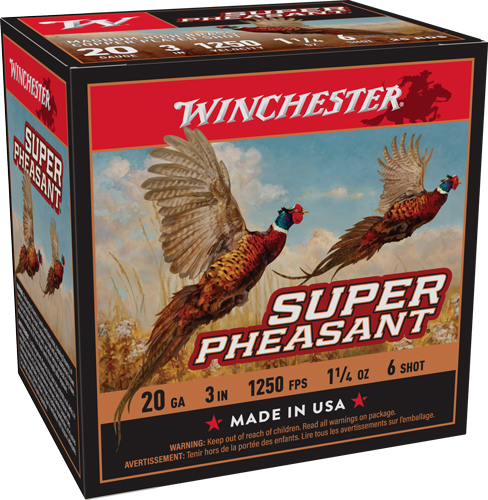 WINCHESTER SUPER PHEASANT 20GA - 1-1/4OZ #6 1250FPS 25RD 10BX/C — view 1