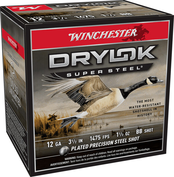 Winchester Ammo SSH12LHBB Drylok Super Steel High Velocity 12Gauge 3.50" 1 1/2oz BBShot 25 Per Box/10 Case — view 1