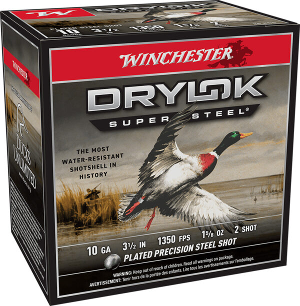 Winchester Ammo XSC102 Drylok Super Steel Magnum 10Gauge 3.50" 1 5/8oz 2Shot 25 Per Box/10 Case — view 1