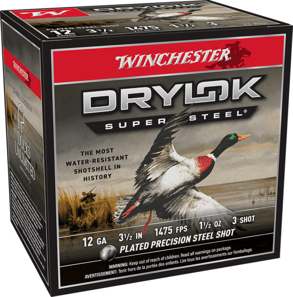 Winchester Ammo SSH12LH3 Drylok Super Steel High Velocity 12Gauge 3.50" 1 1/2oz 3Shot 25 Per Box/10 Case — view 1