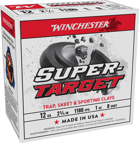 WINCHESTER TARGET 12GA 2.75" - 1OZ #8 1180FPS 250RD CASE LOT — view 1