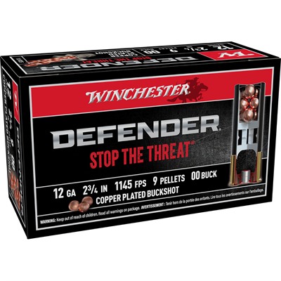 DEFENDER 12 GAUGE 2-3/4'' 9 PELLETS #00 BUCKSHOT 100/BOX — view 1