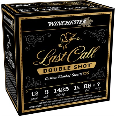 LAST CALL DOUBLE SHOT 12GA 3'' 1-1/4OZ #BB & #7 SHOT 25/BOX — view 1