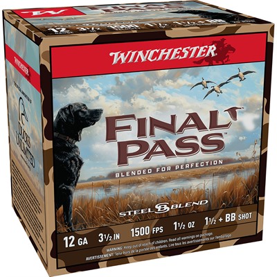FINAL PASS 12 GAUGE 3-1/2'' 1-1/2OZ #1.5 & #BB BLEND 25/BOX — view 1