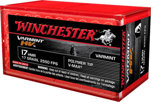 WINCHESTER VARMINT HV 17HMR - 17GR 2550FPS V-MAX 50RD 20BX/C — view 1