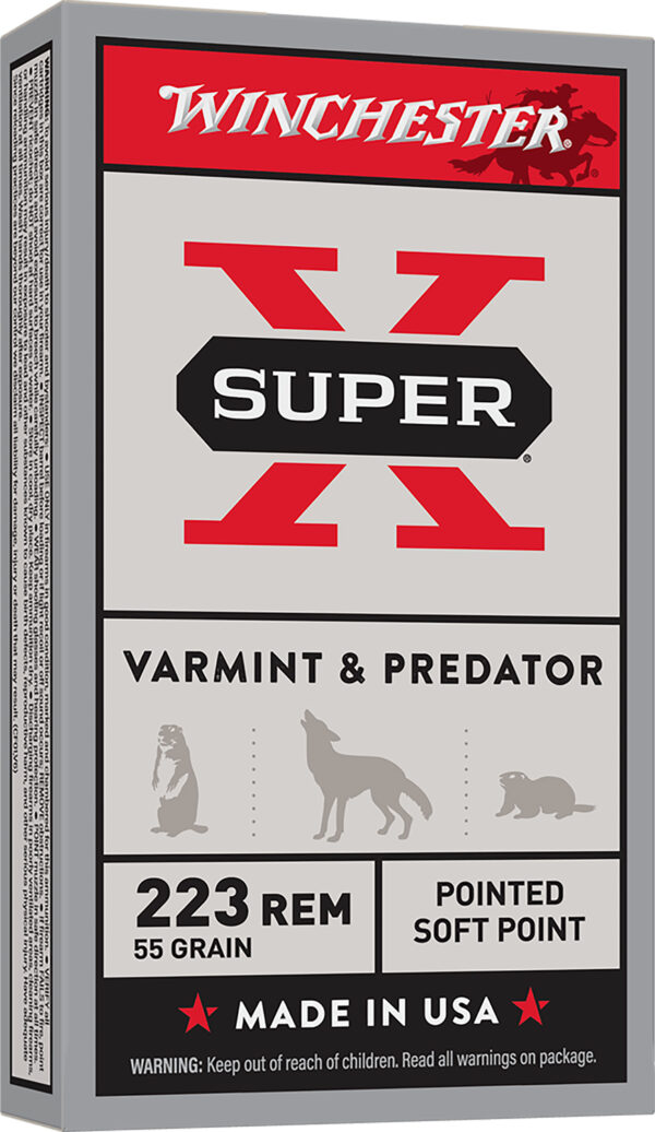 Winchester Ammo X223R Super X  223Rem 55gr Jacketed Soft Point 20 Per Box/10 Case — view 1