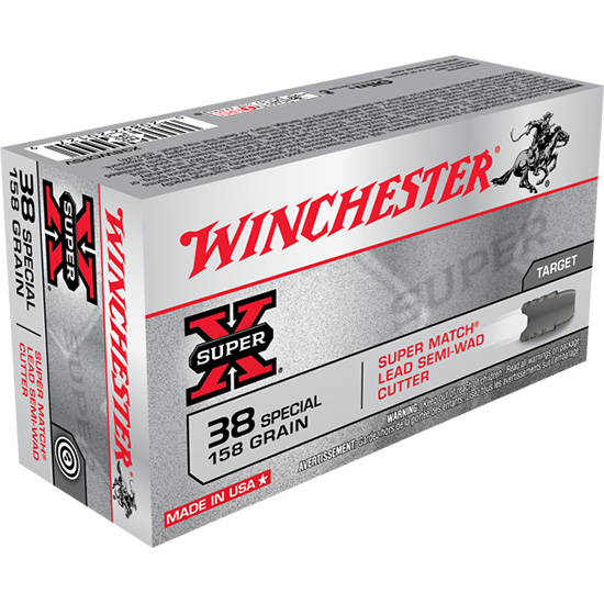 WIN SUPER-X 38SPL 158GR LEAD SWC 50/10 — view 1