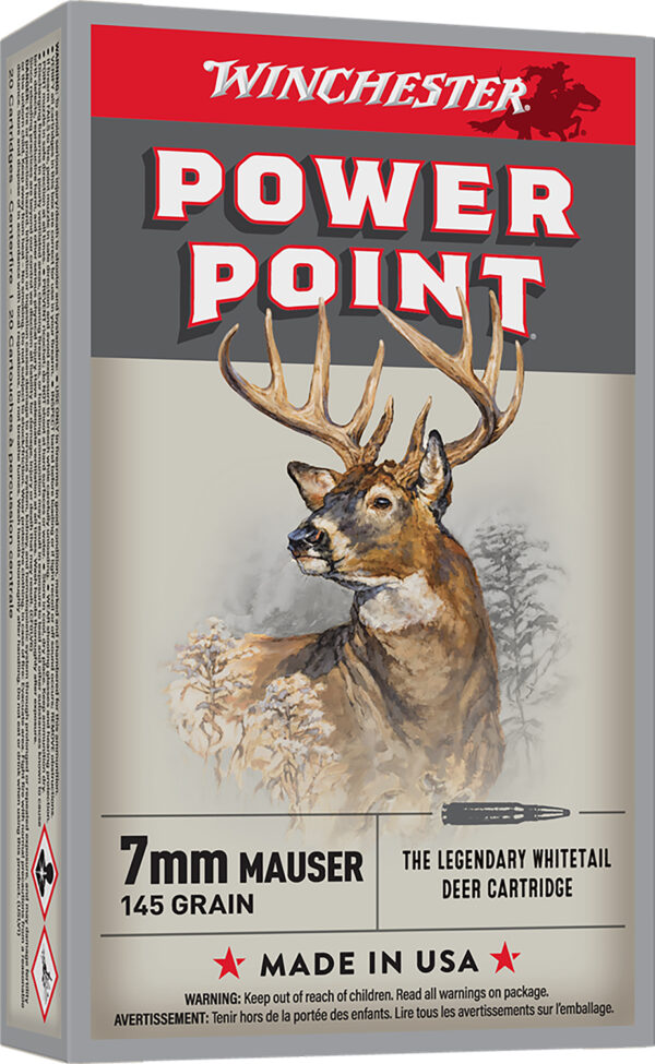 Winchester Ammo X7MM1 Super X  7mmMauser 145gr Power Point 20 Per Box/10 Case — view 1