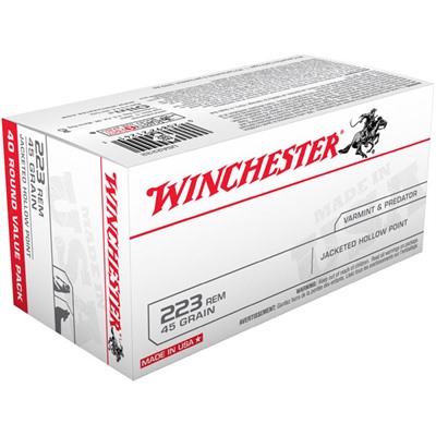 WINCHESTER USA 223 REM 45GR JHP 40/BX — view 1
