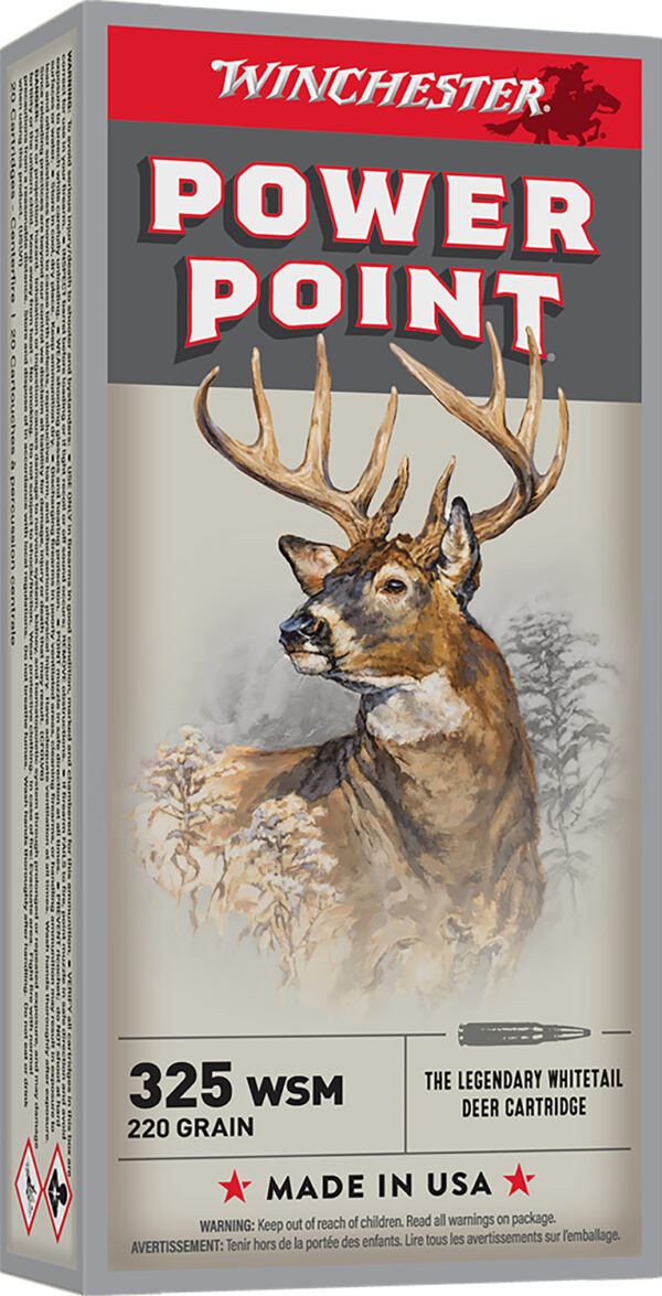Winchester Ammo X325WSM Power-Point  325WSM 220gr 20 Per Box/10 Case — view 1