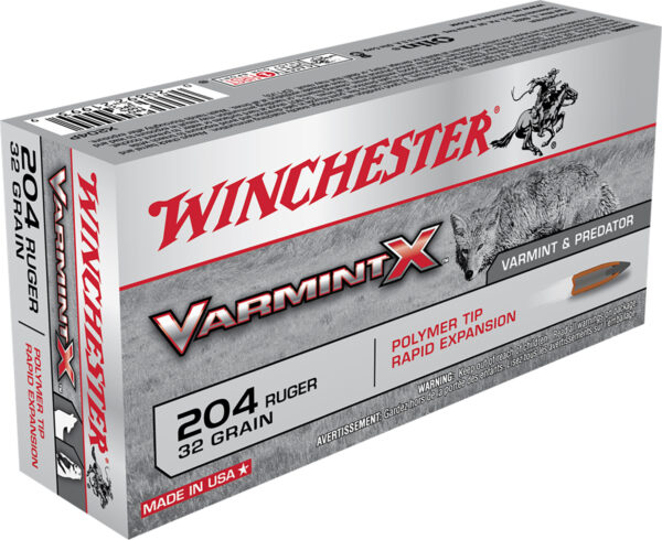 Winchester Ammo X204P Varmint X  204Ruger 32gr Polymer Tip Rapid Expansion 20 Per Box/10 Case — view 1