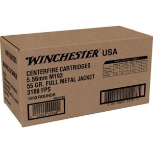 USA WHITE BOX 5.56MM NATO 55GR FULL METAL JACKET 1,000/BOX