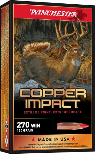 WINCHESTER COPPER IMPACT 270 - WSM 130GR XP 20RD 10BX/CS — view 1