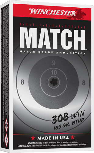 WINCHESTER MATCH ELITE 308 WIN - 169GR HPBT 20RD 10BX/CS — view 1