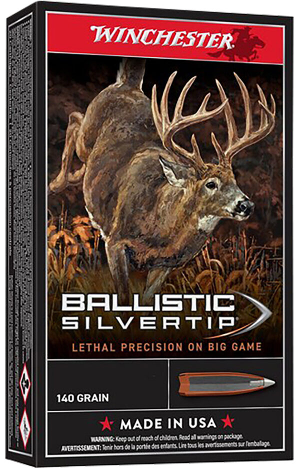 Winchester Ammo SBST65P Ballistic Silvertip  6.5PRC 140gr Bonded Rapid Expansion PHP 20 Per Box/10 Case — view 1