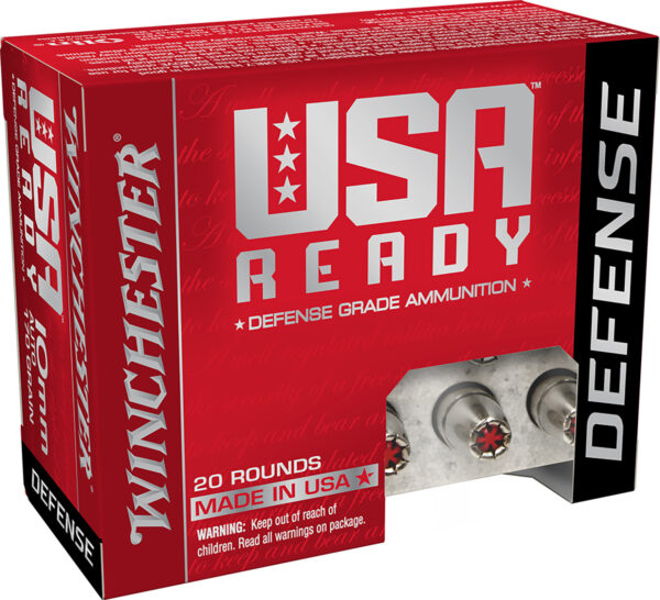 Winchester Ammo RED10HP USA Ready 10mmAuto 170gr Hex Vent Hollow Point 20 Per Box/10 Case — view 1