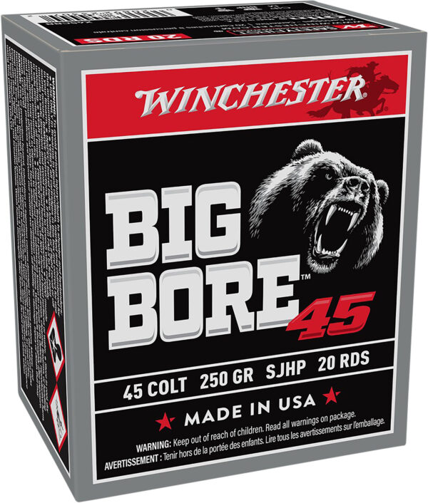 Winchester Ammo X45CBB Big Bore  45Colt 250gr Semi Jacketed Hollow Point 20 Per Box/10 Case — view 1