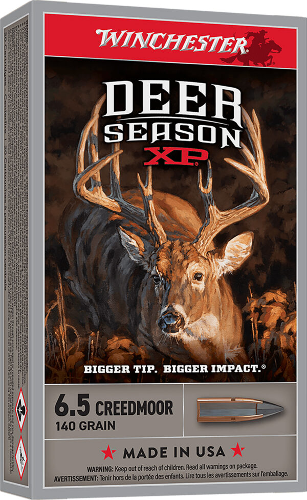 Winchester Ammo X65DS2 Deer Season XP  6.5Creedmoor 140gr 20 Per Box/10 Case — view 1
