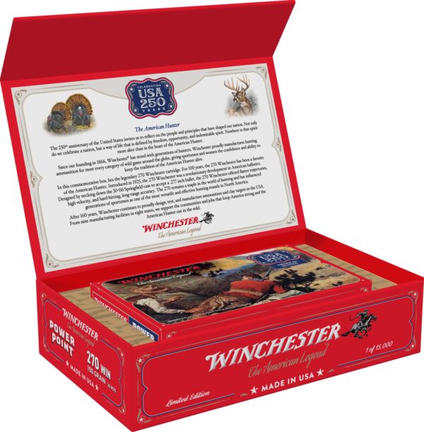 Winchester Ammo X270250 USA 250th Commemorative Box Series 270Win 150gr Power Point 20 Per Box/6 Case — view 1