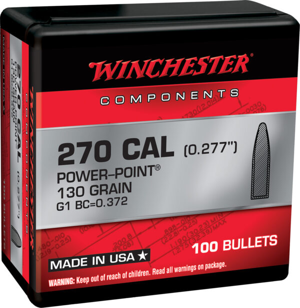 Winchester Ammo WB270P130X Centerfire Rifle  270Win 130gr Power Point 100 Per Box/10 Case — view 1