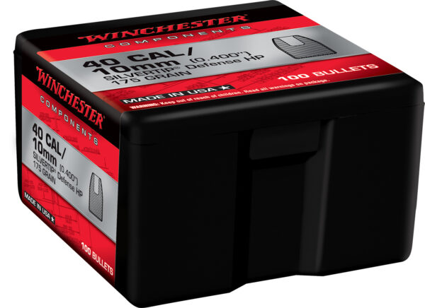 Winchester Ammo WB40ST175X Centerfire Handgun Reloading 40S&W 175gr Silvertip Hollow Point 100 Per Box/10 Case — view 1