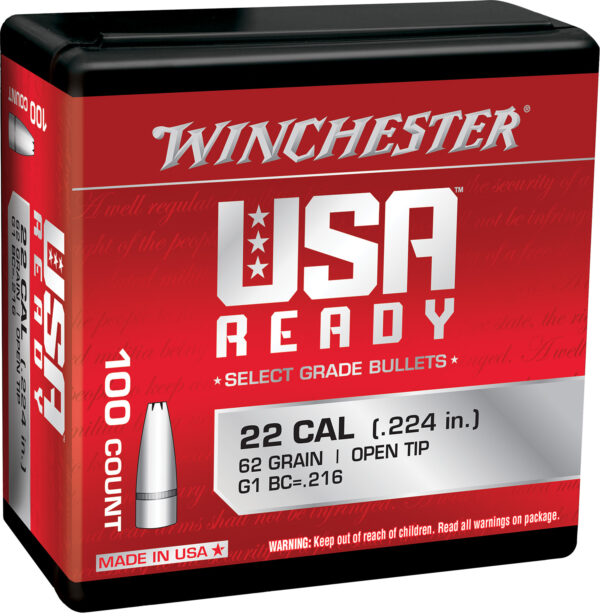 Winchester Ammo WBR22462 Centerfire Rifle  224Valkyrie 62gr Open Tip 100 Per Box/10 Case — view 1