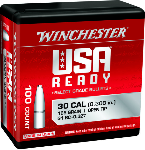 Winchester Ammo WBR30168 Centerfire Rifle  308Win 168gr Open Tip 100 Per Box/10 Case — view 1