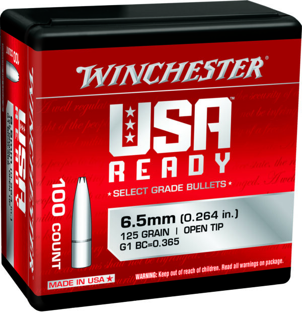 Winchester Ammo WBR65125 Centerfire Rifle  6.5Creedmoor 125gr Open Tip 100 Per Box/10 Case — view 1