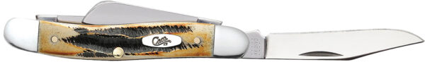 Case 03578 Stockman  Medium 2.57"/1.88"/1.71" Folding Clip/Sheepsfoot/Spey Plain Mirror Polished Tru-Sharp SS Blade/Brown Jigged 6.5 BoneStag Handle — view 1