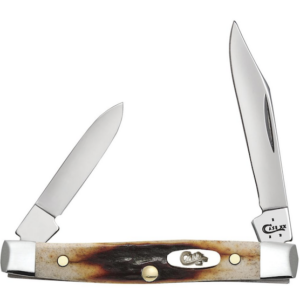 CASE SM PEN 2BL 25/8" RED STAG