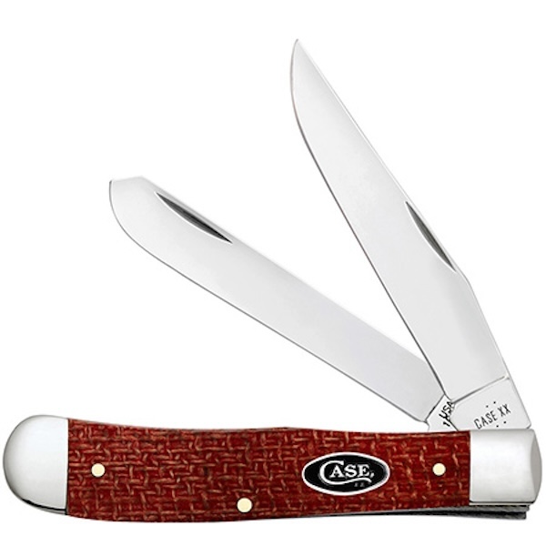 CASE TRAPPER 2BL 41/8" D RED BURLAP — view 1