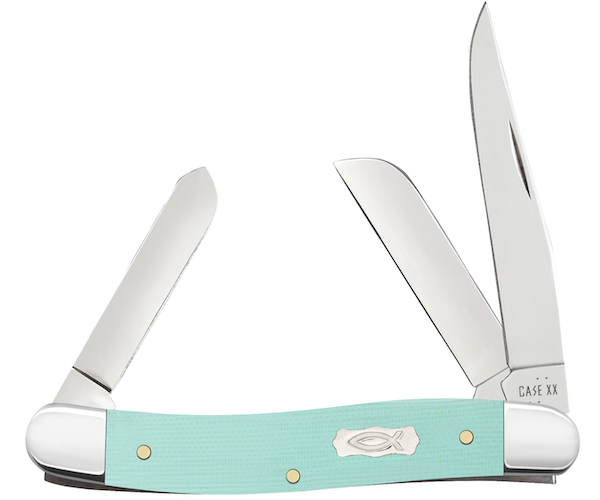CASE MED STKM 3BL 33/8" SEAFOAM GRN — view 1