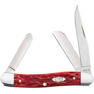 CASE MD STKMN 35/8" 3BL DK RED BONE
