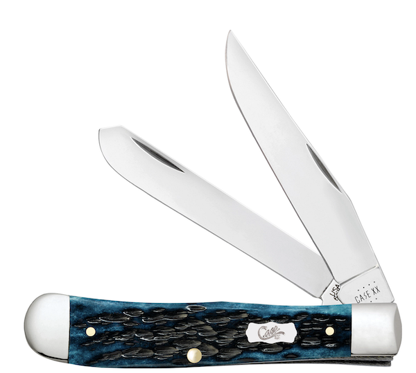 CASE TRAPPER 41/8" 2BL MED BLU — view 1