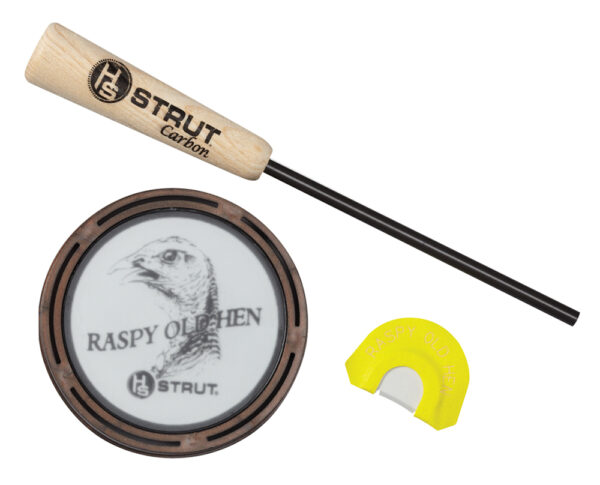 HS Strut 07011 Raspy Old Hen  Friction Call Turkey Hen Sounds Attracts Turkeys Glass/Carbon — view 1