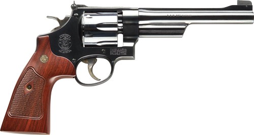 S&W 27 CLASSIC 357MAG 6.5" AS - BLUED CHECKERED WOOD GRIPS — view 1