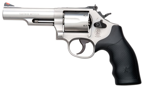 S&W 66 357 MAG 4.25" ADJ - 6-SHOT STAINLESS RUBBER — view 1